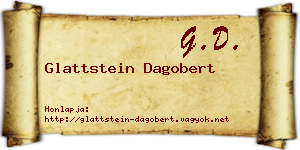 Glattstein Dagobert névjegykártya